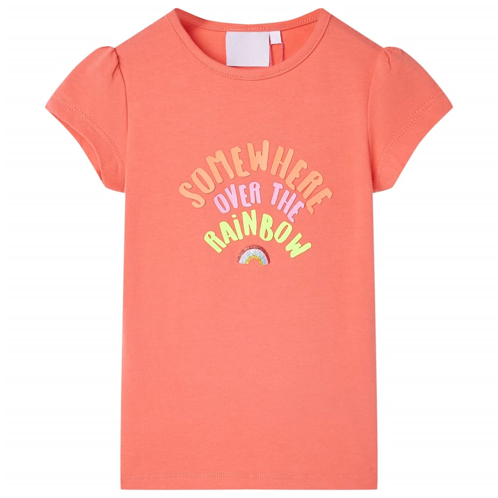 VidaXL Chemise enfant 104 couleur corail