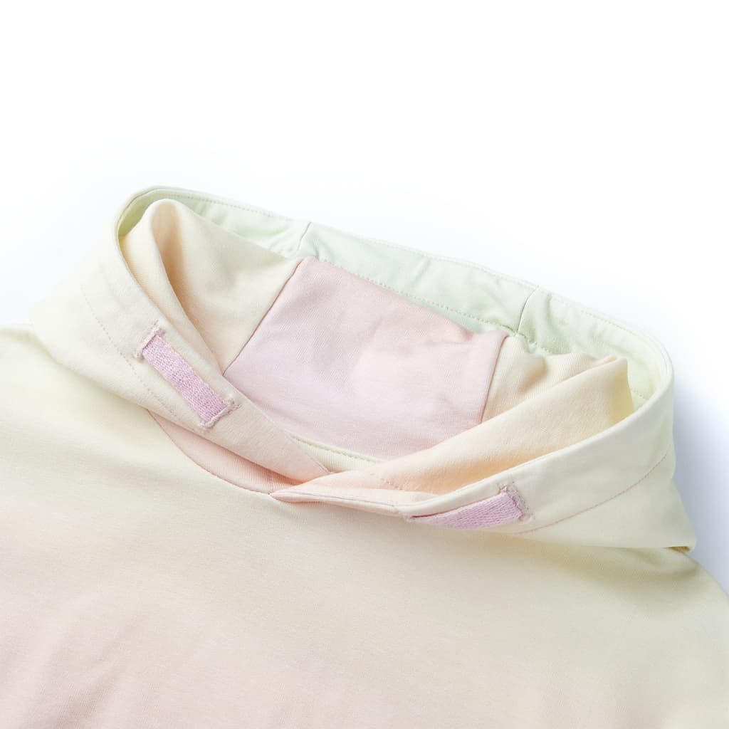 VidaXL Pull enfant à capuche 92 étoiles blanc