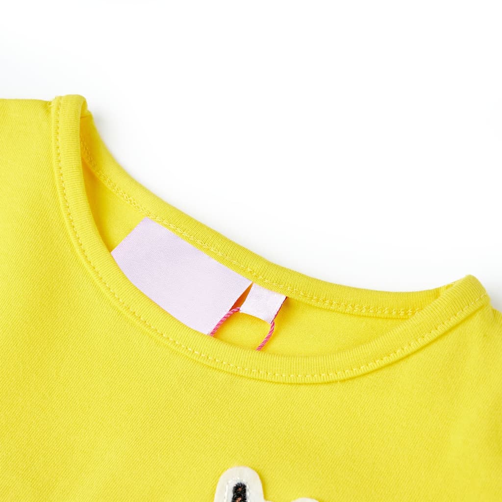 VidaXL Chemise enfant 140 jaune vif