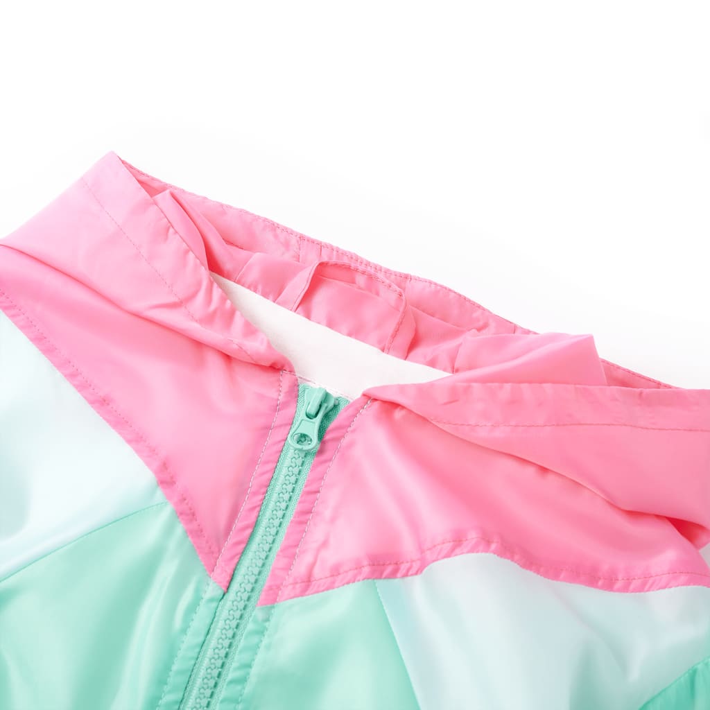 VidaXL Veste enfant avec capuche et fermeture éclair 128 multicolore