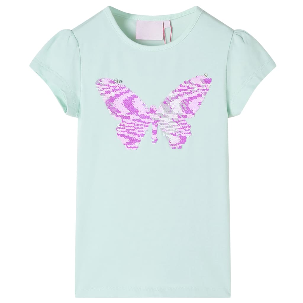 VidaXL Chemise enfant à manches courtes 92 couleur menthe clair