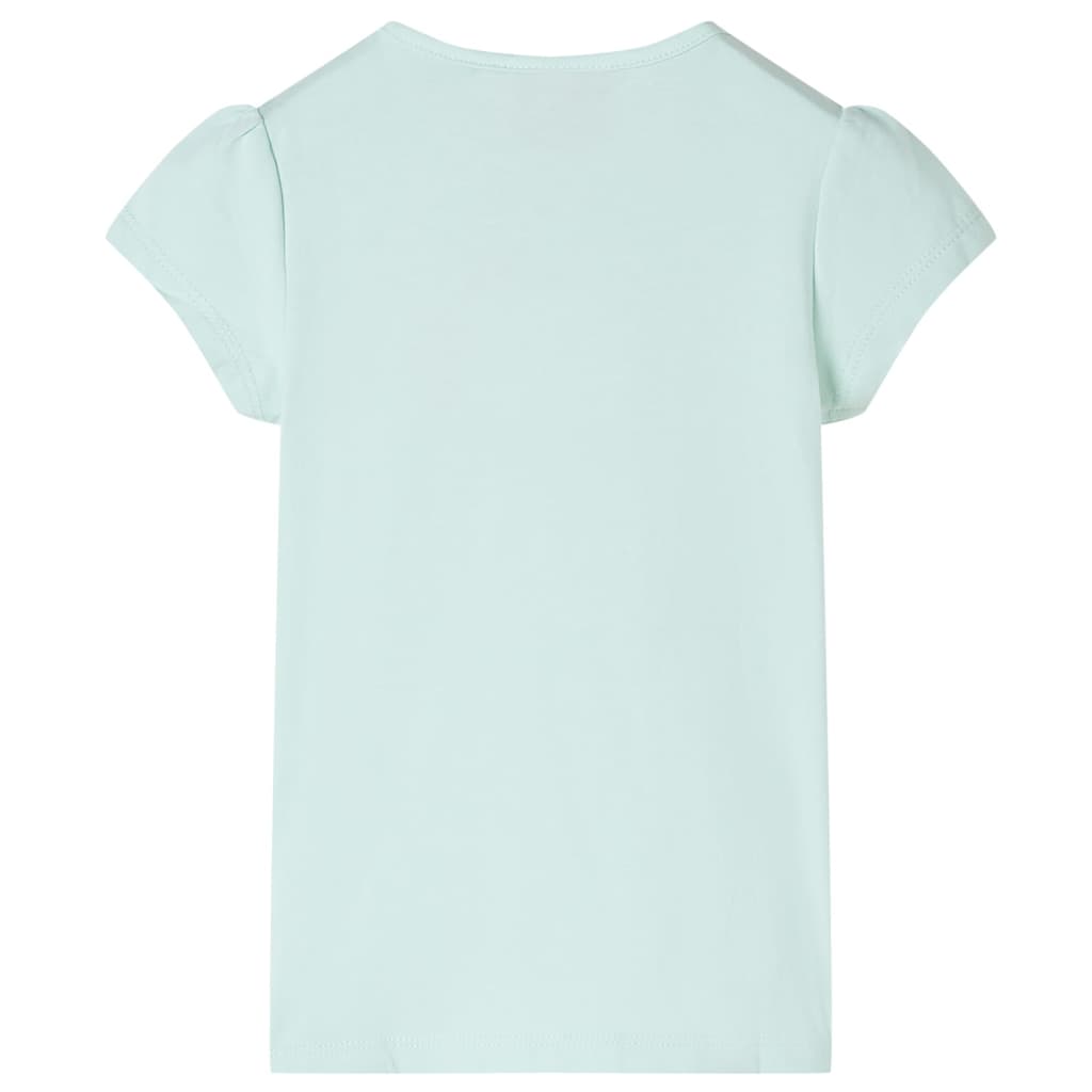 VidaXL Chemise enfant à manches courtes 128 couleur menthe clair
