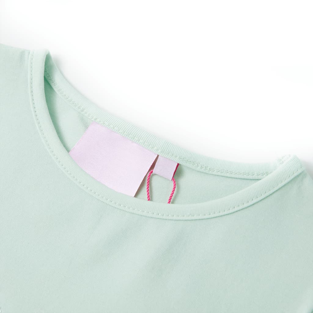 VidaXL Chemise enfant à manches courtes 128 couleur menthe clair