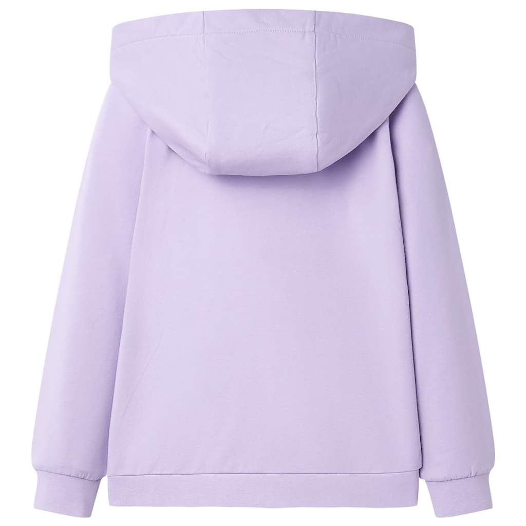 VidaXL Cardigan enfant à capuche 104 lilas