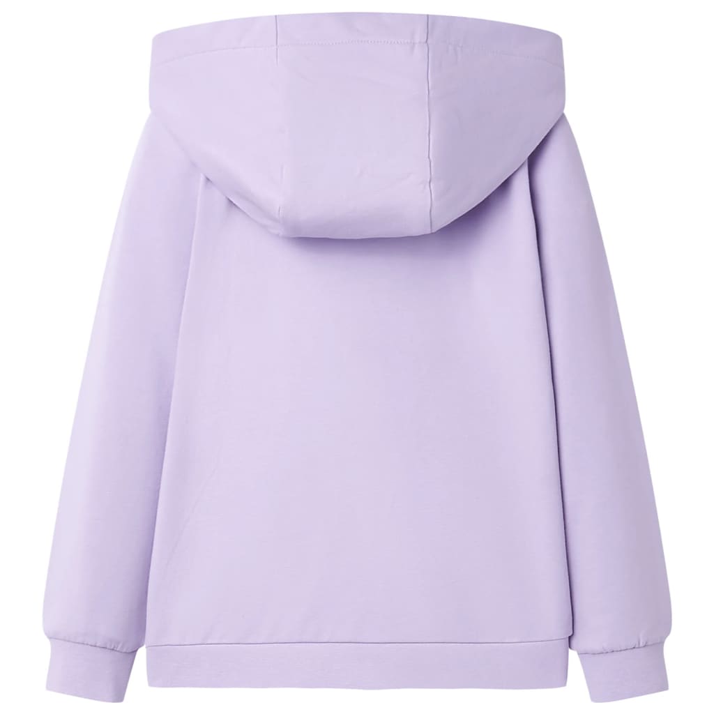 VidaXL Cardigan enfant à capuche 116 lilas