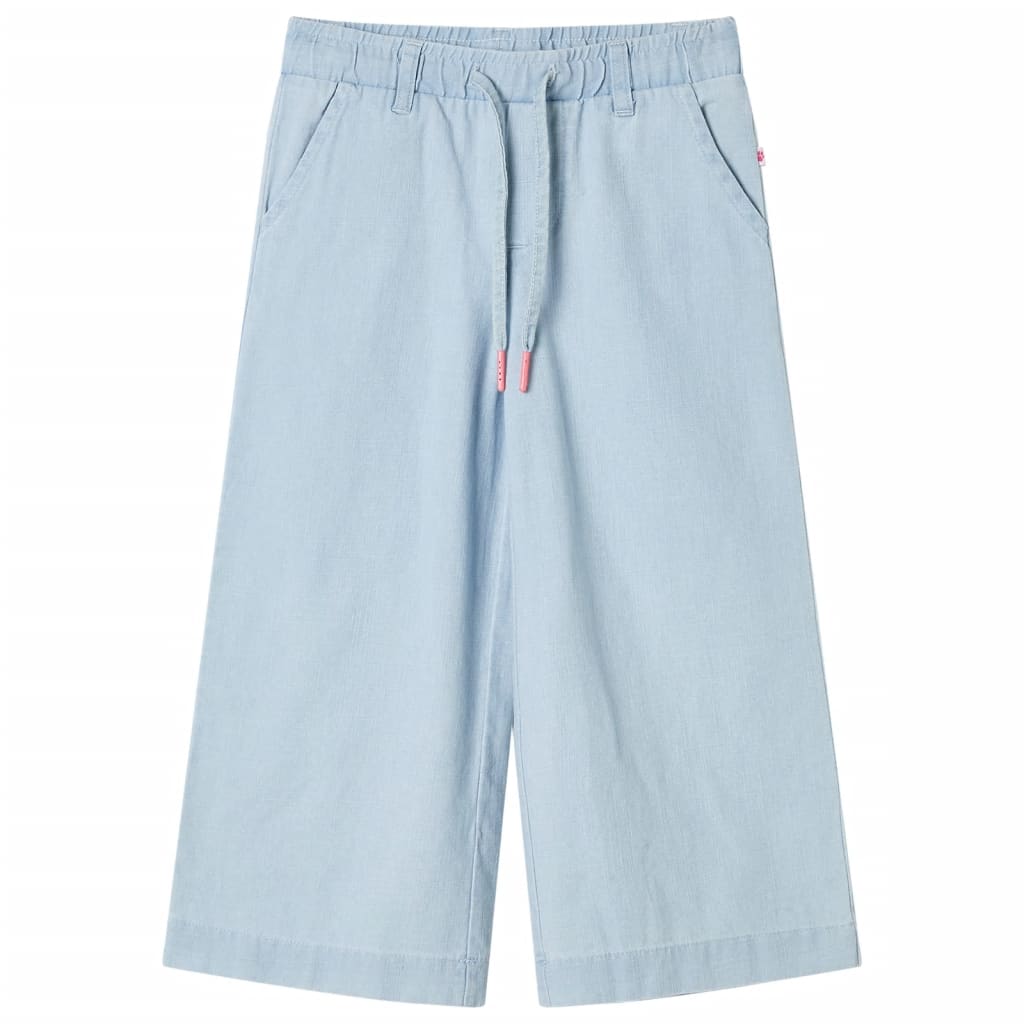 VidaXL Pantalon enfant 104 bleu denim doux