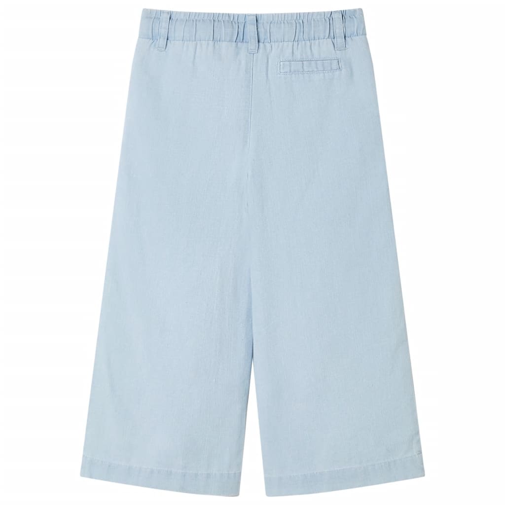 VidaXL Pantalon enfant 128 bleu denim doux