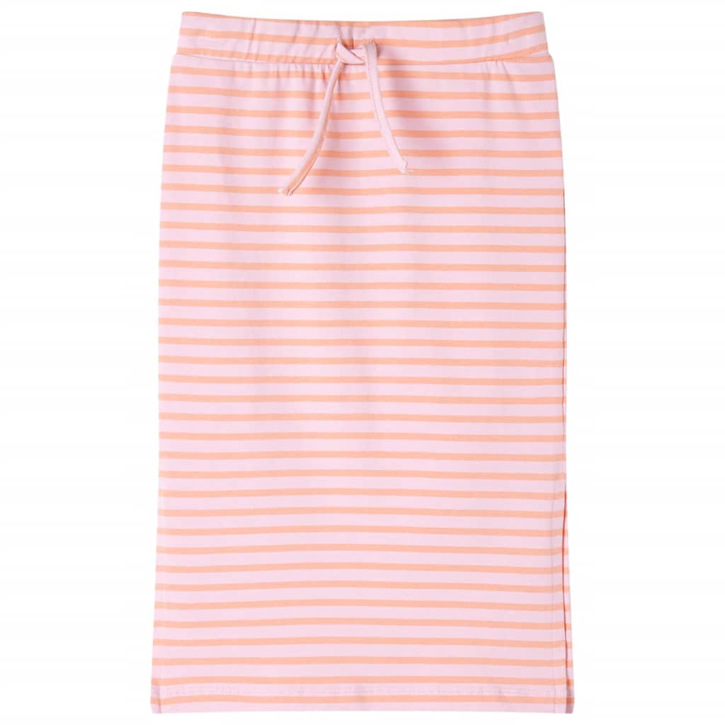 VidaXL Jupe enfant droite à rayures 104 rose