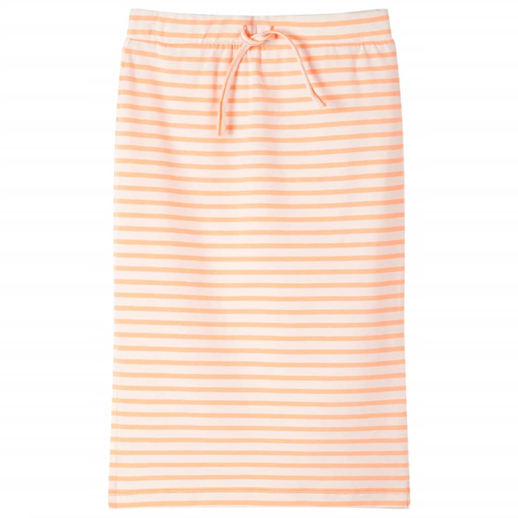 VidaXL Jupe enfant droite à rayures 92 orange fluo