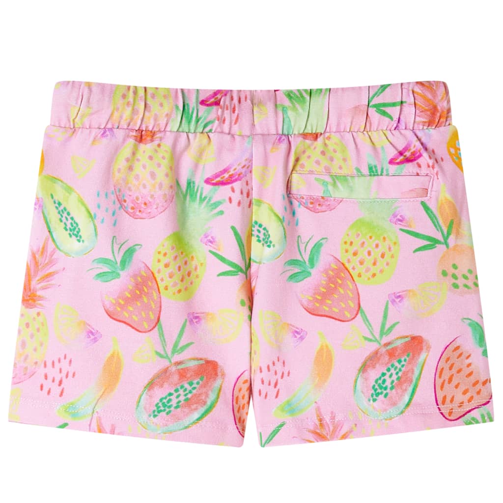 VidaXL short enfant avec cordon de serrage 140 rose tendre