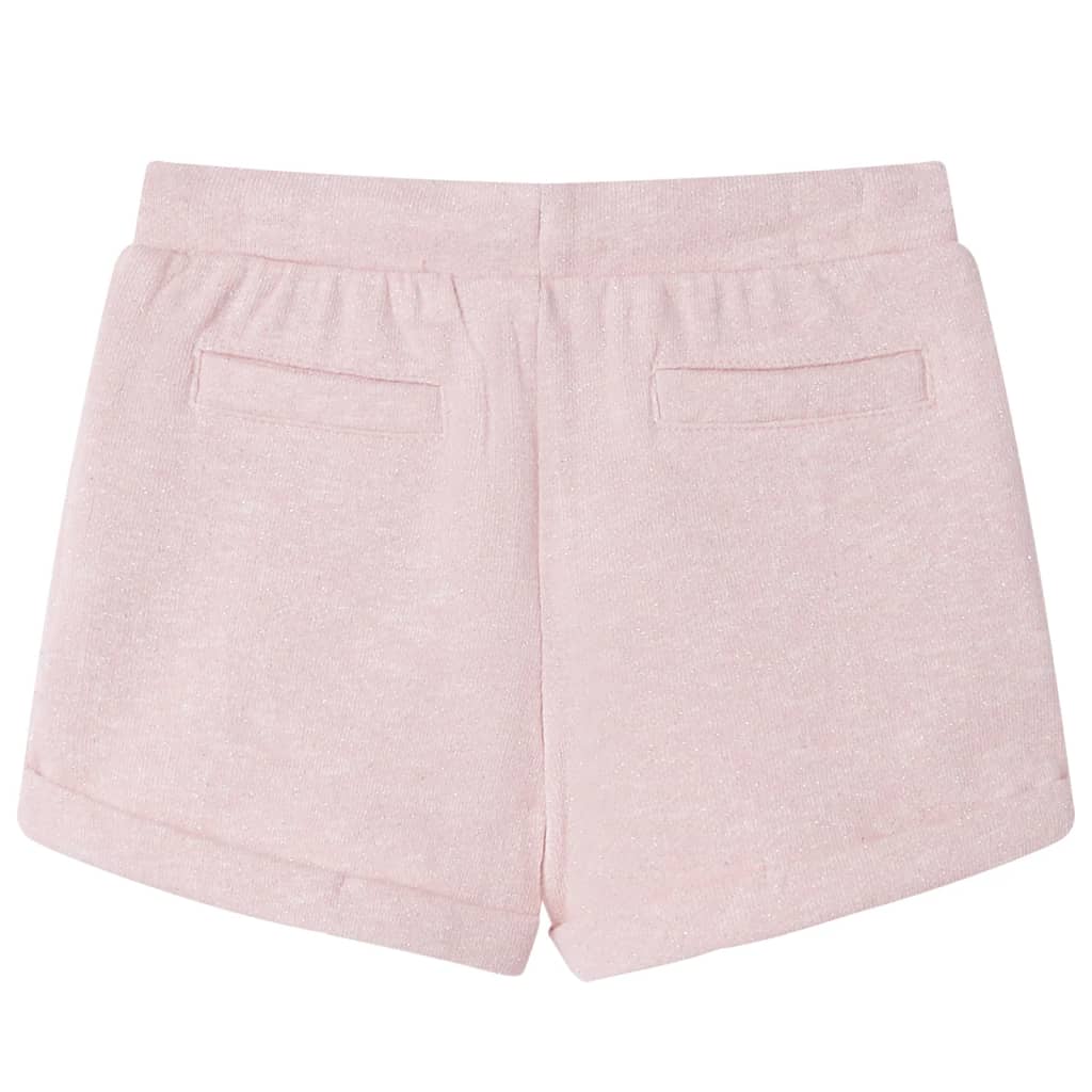 VidaXL Short enfant avec cordon de serrage 140 rose clair mélangé