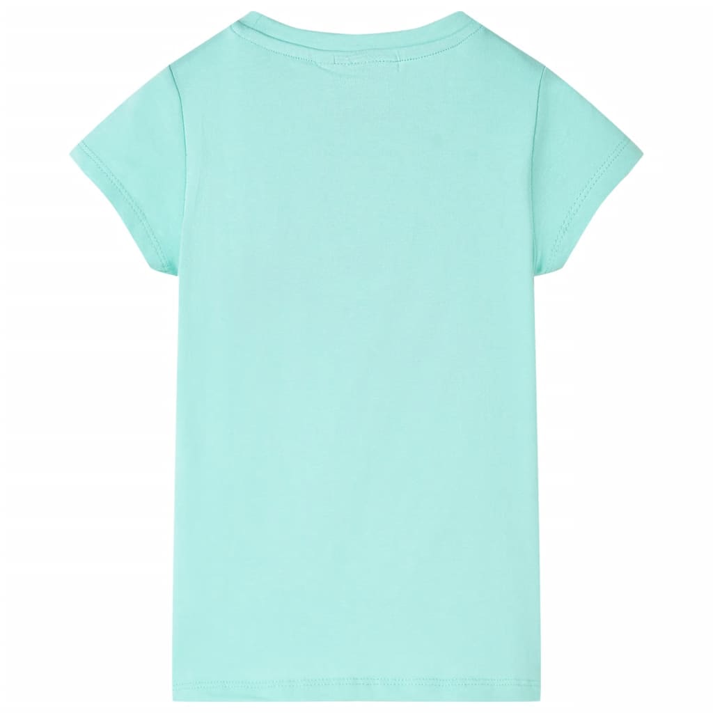 Vidaxl kindershirt 116 lichtmint
