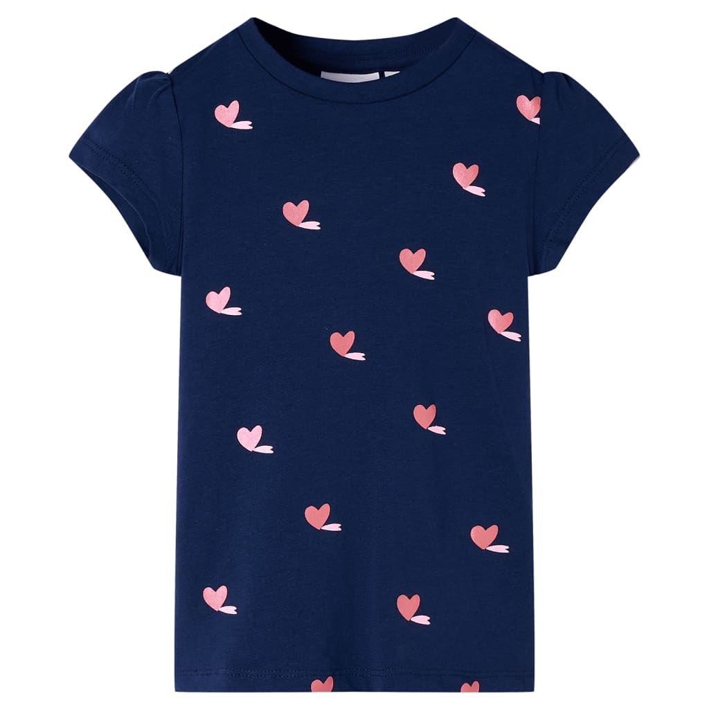 VidaXL chemise enfant 128 bleu marine