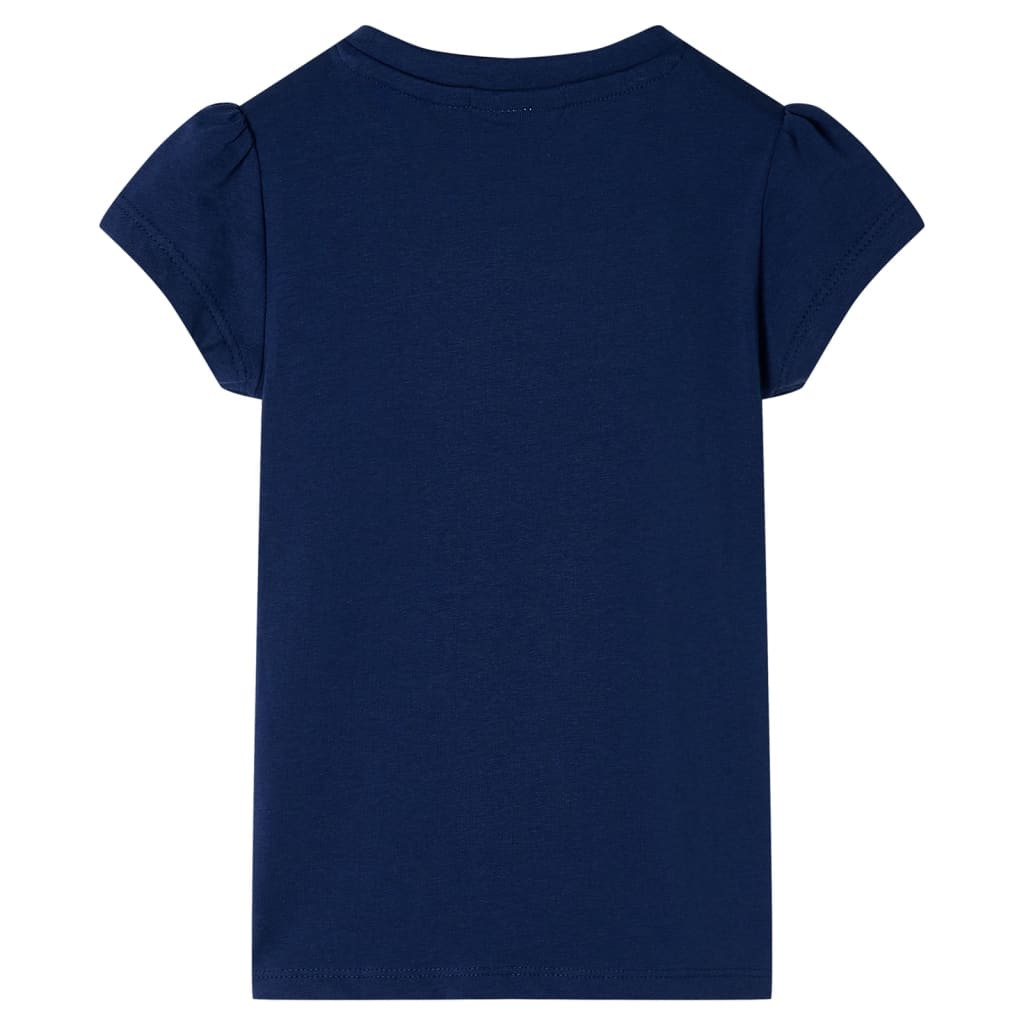 VidaXL chemise enfant 128 bleu marine