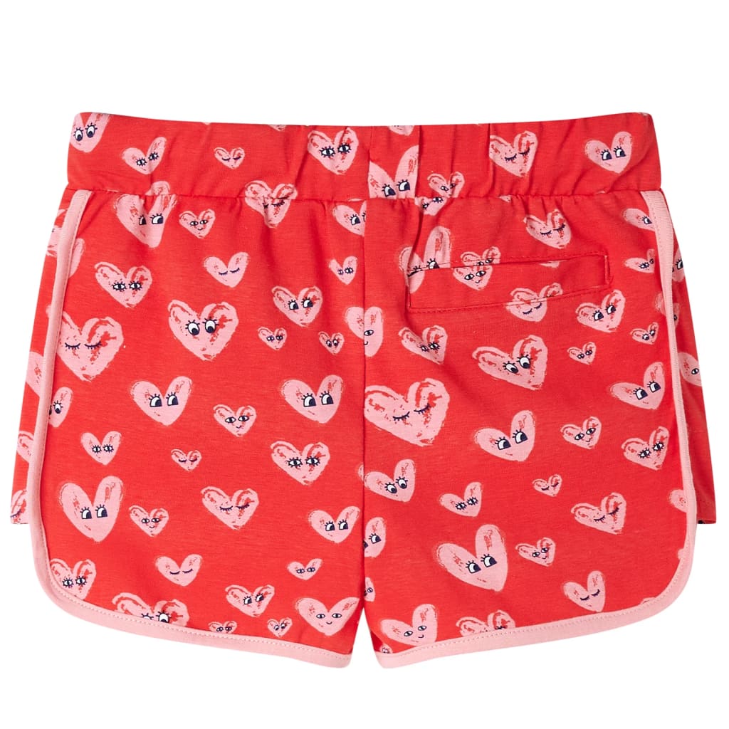 VidaXL Short enfant avec cordon de serrage 92 rouge