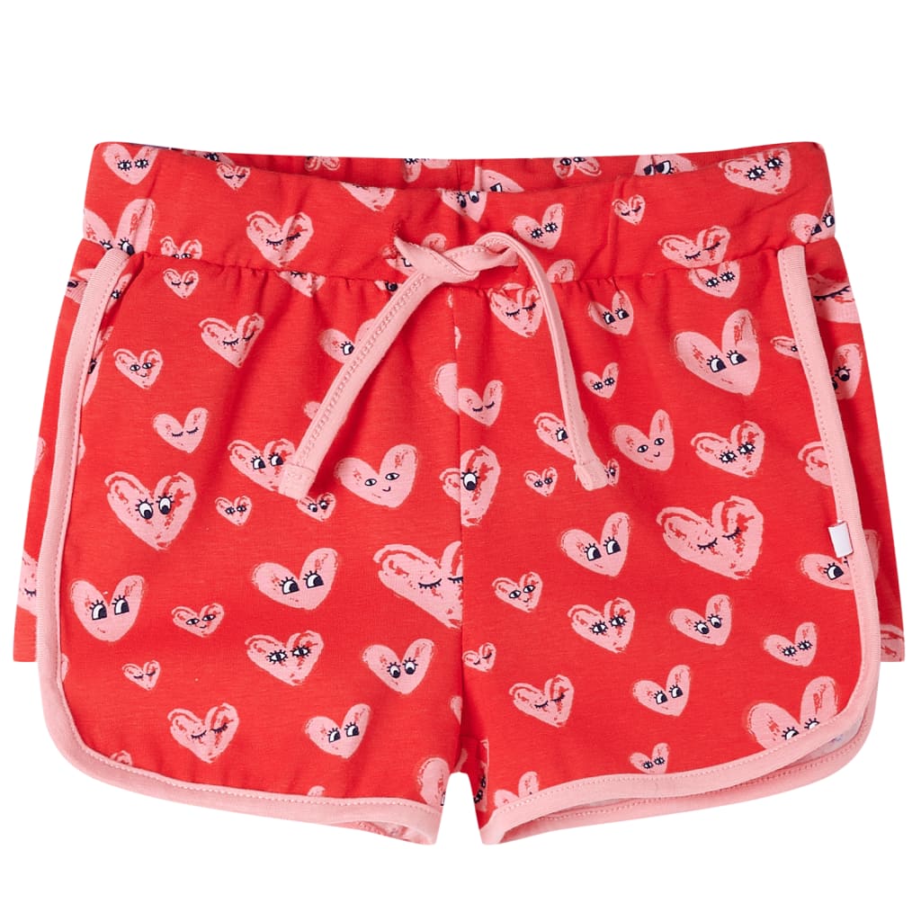 VidaXL Short enfant avec cordon de serrage 104 rouge