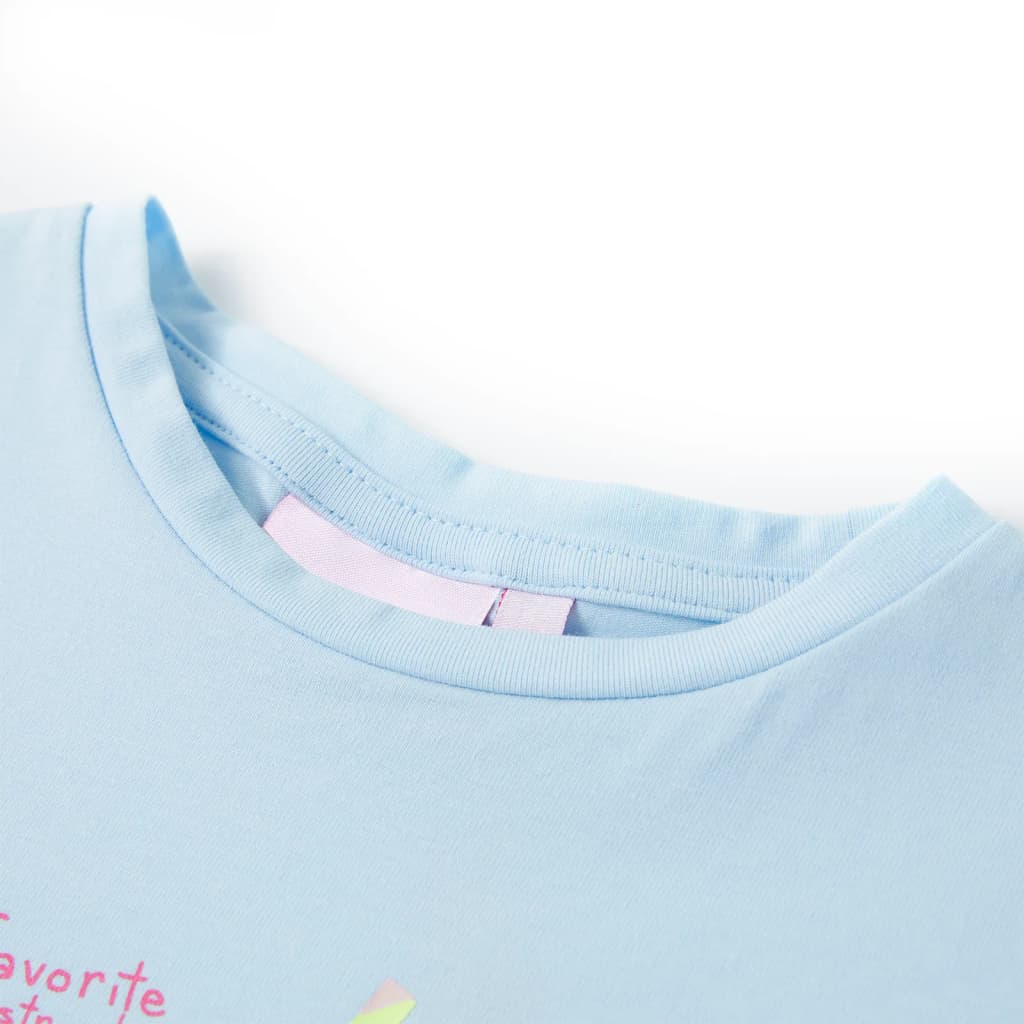 VidaXL Chemise enfant 104 bleu doux