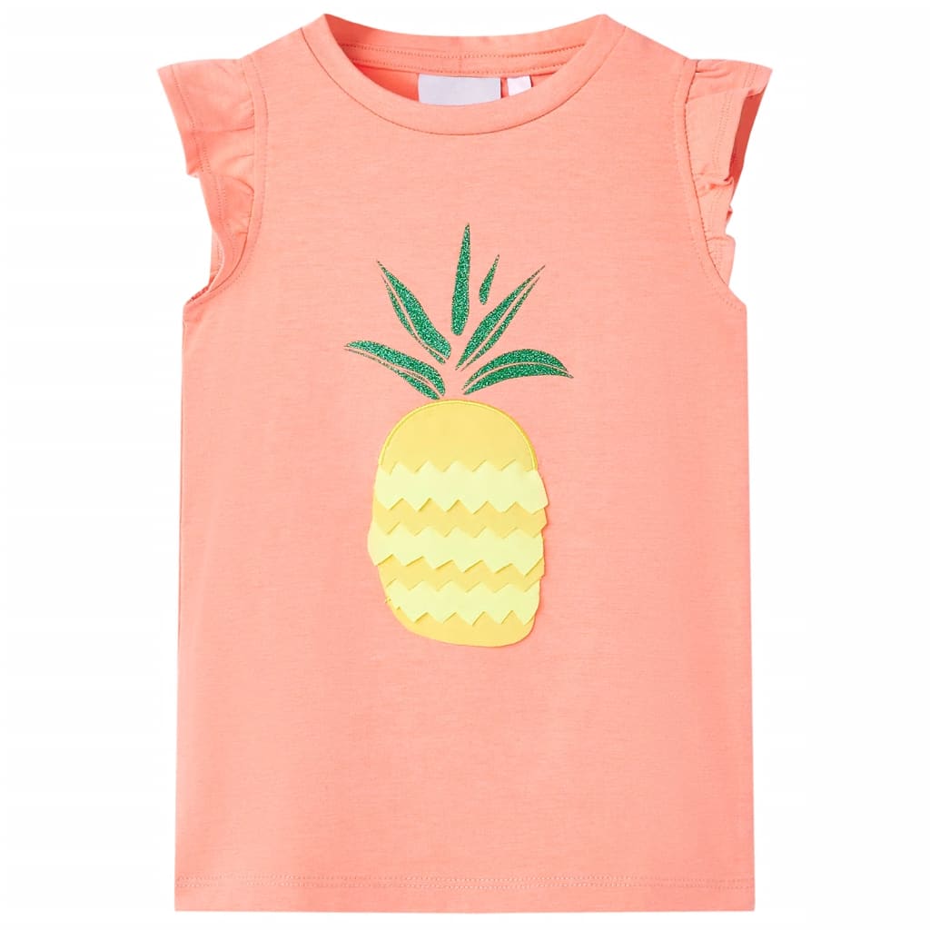 VidaXL Chemise enfant 92 corail fluo