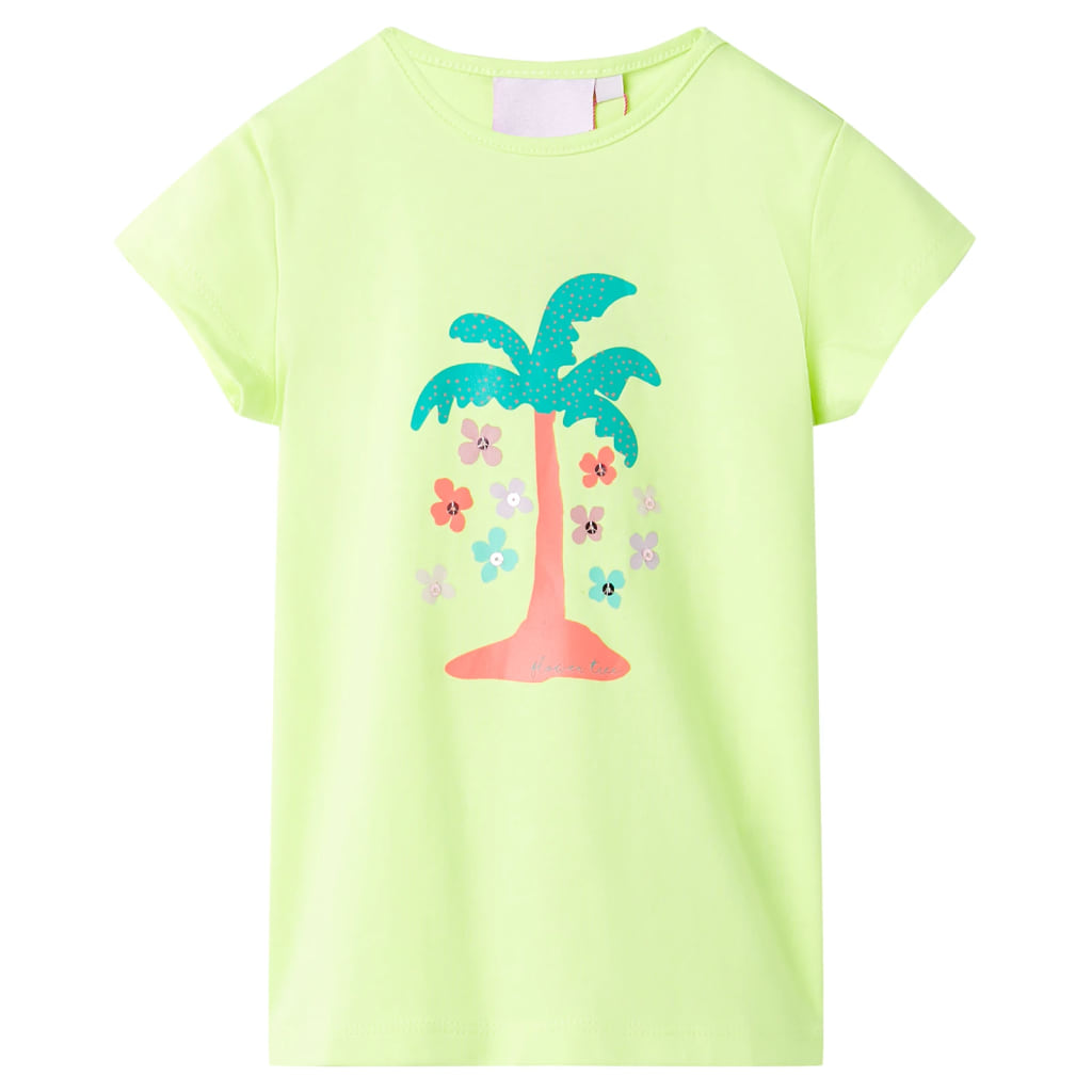 VidaXL Chemise enfant 128 jaune fluo