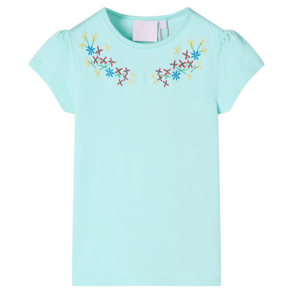 VidaXL Chemise enfant 92 bleu mer clair