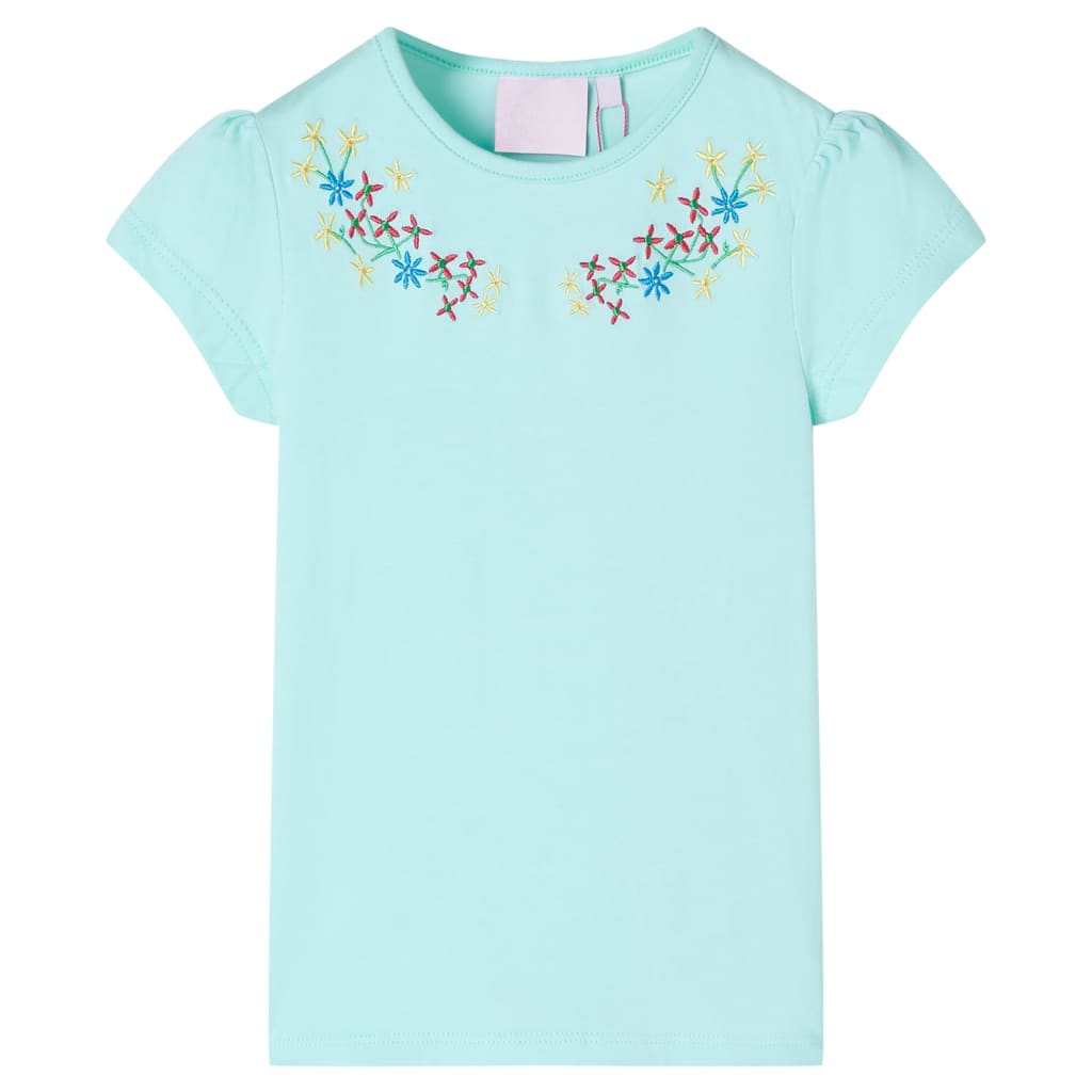 VidaXL Chemise enfant 104 bleu mer clair