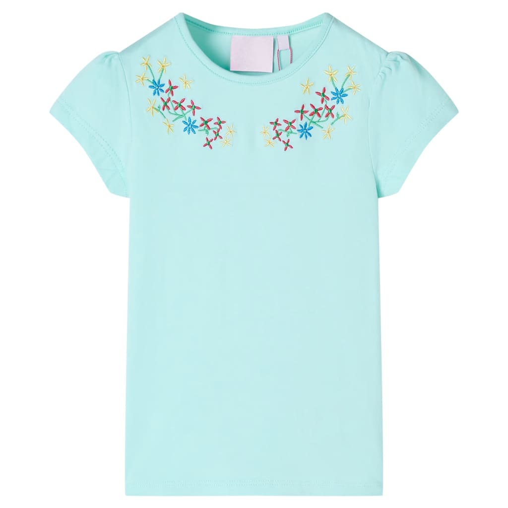 VidaXL Chemise enfant 116 bleu mer clair