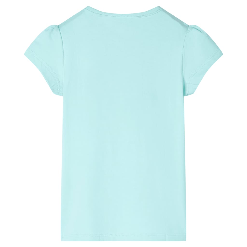 VidaXL Chemise enfant 140 bleu mer clair