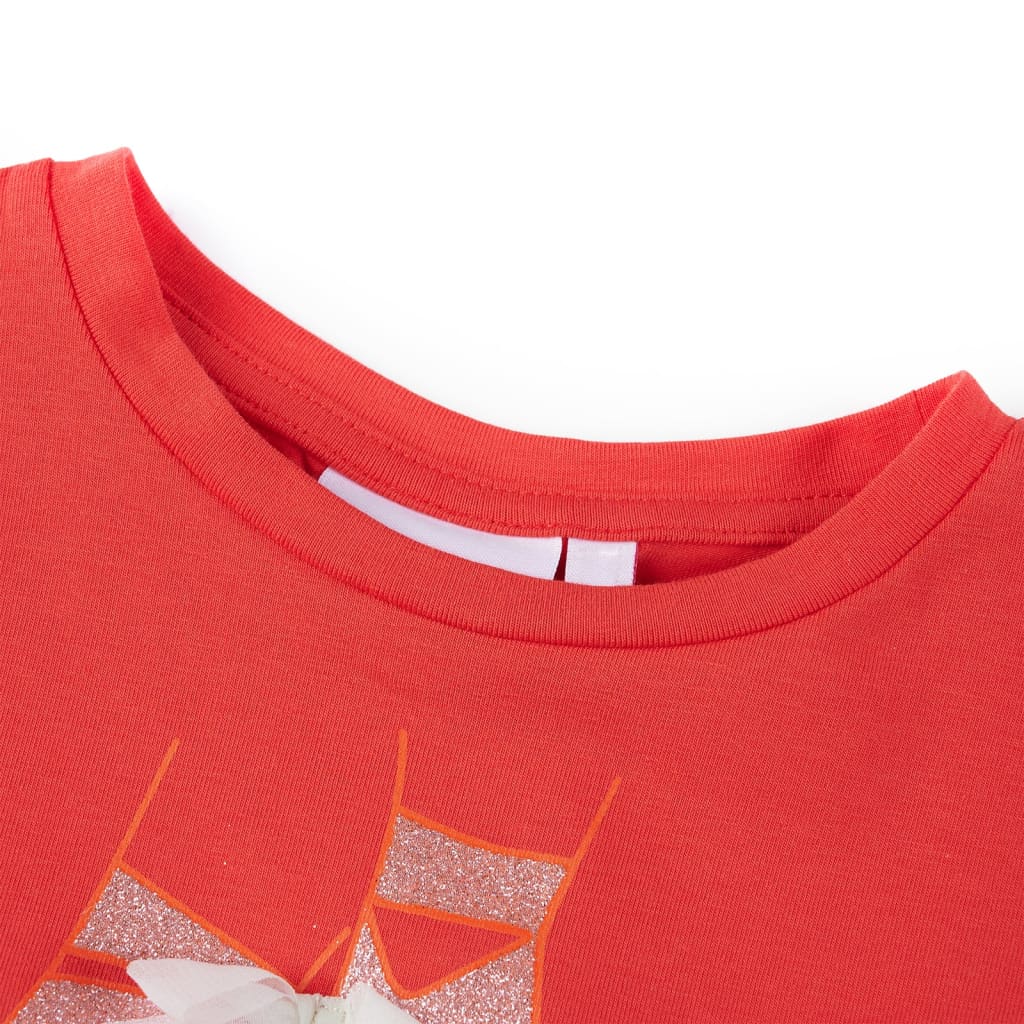 VidaXL Chemise enfant 140 rouge