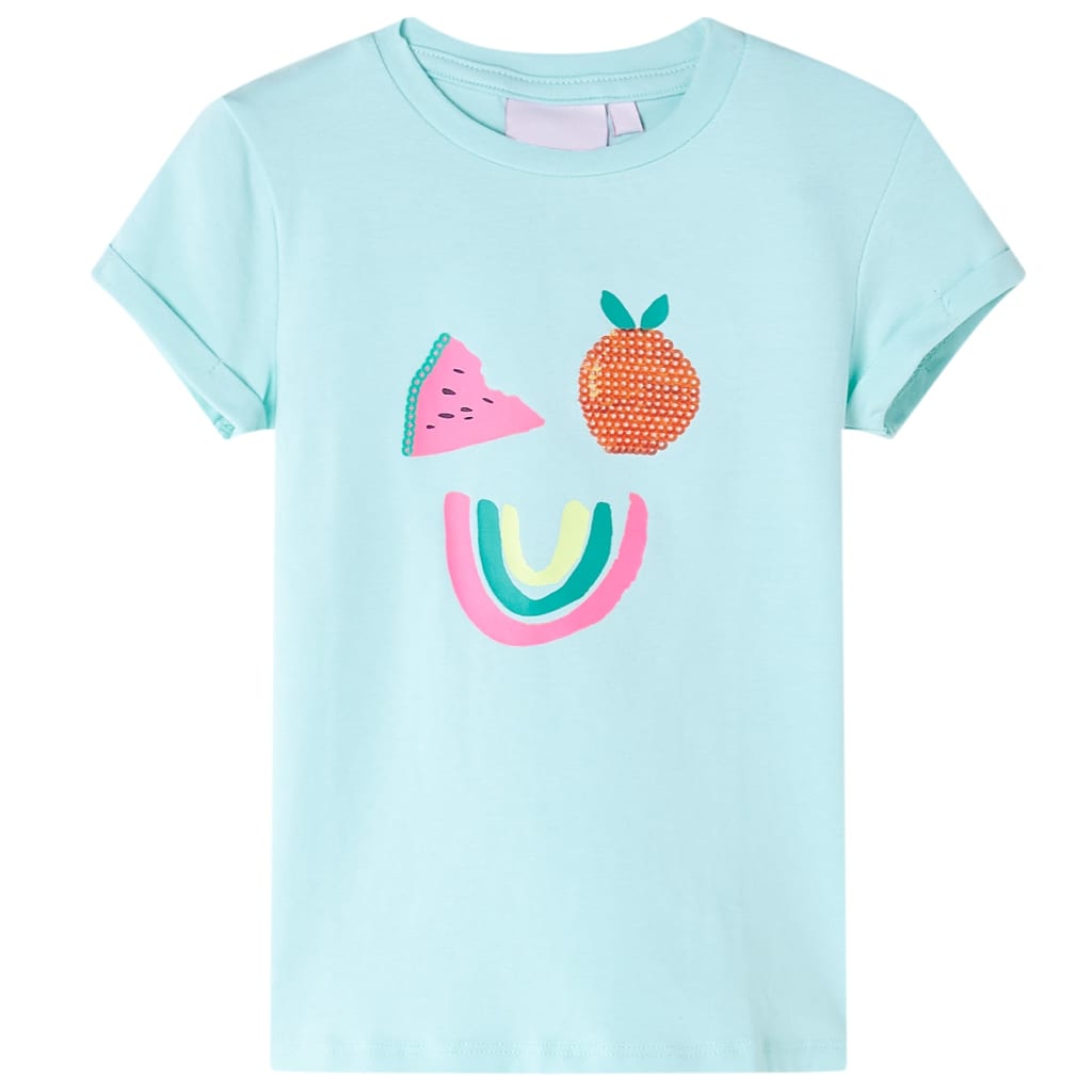 VidaXL Chemise enfant 92 bleu mer clair