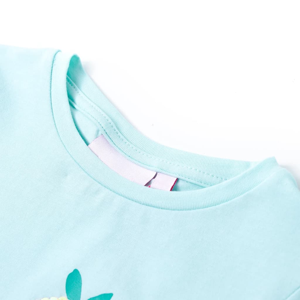 VidaXL Chemise enfant 116 bleu mer clair