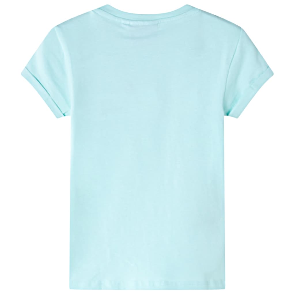 VidaXL Chemise enfant 128 bleu mer clair