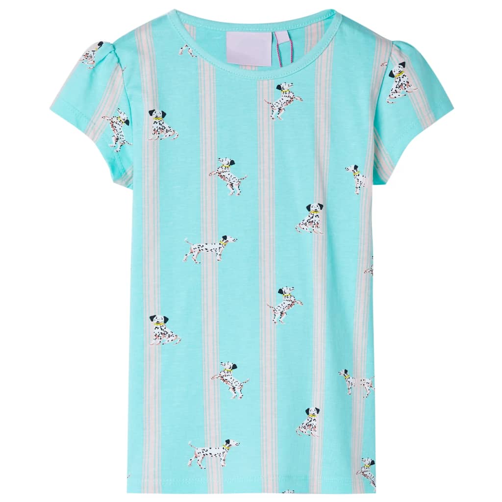 VidaXL Pyjama enfant manches courtes 128 écru