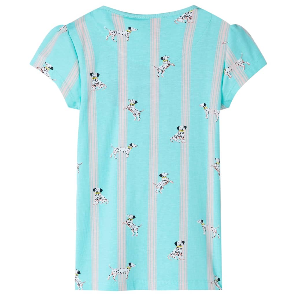 VidaXL Pyjama enfant manches courtes 128 écru