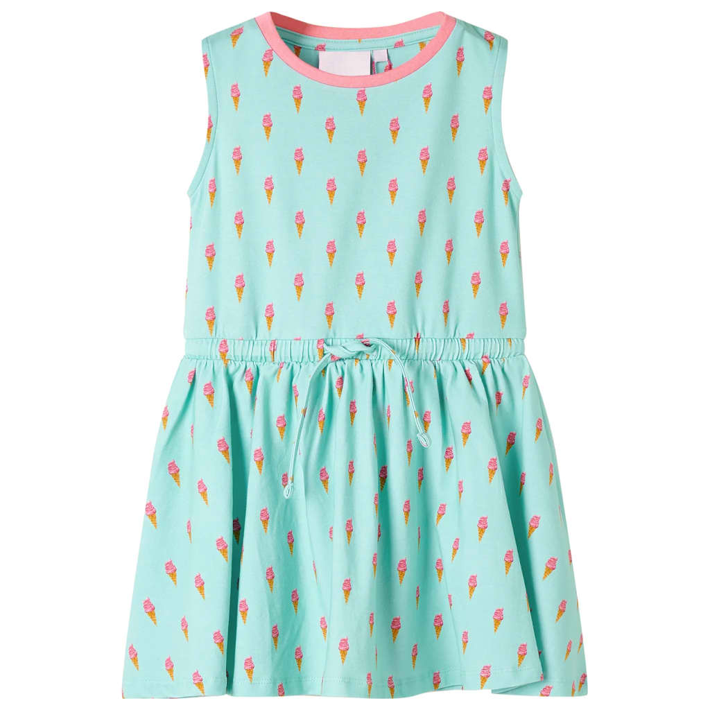 VidaXL Robe enfant avec cordon 128 menthe clair