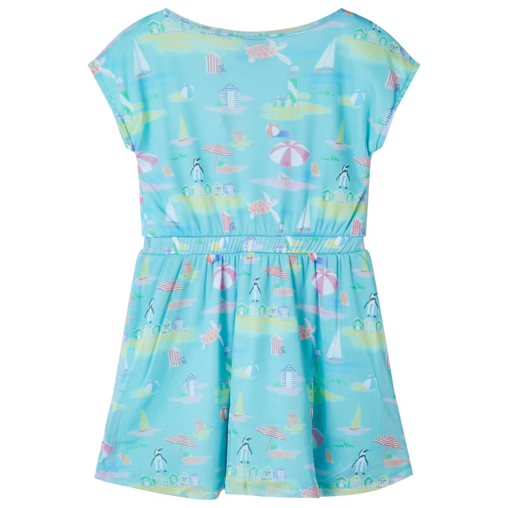 VidaXL Robe enfant 128 bleu mer clair