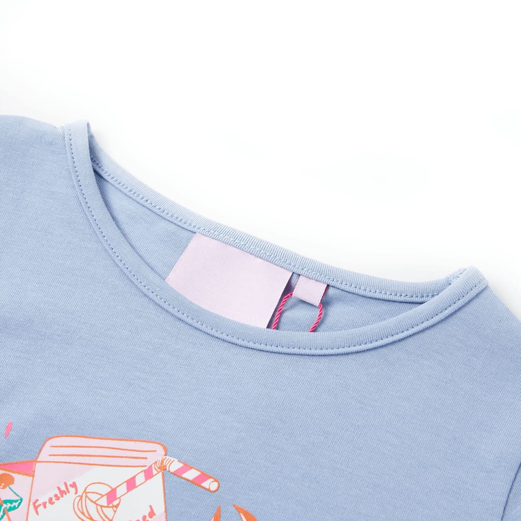 VidaXL Chemise enfant 140 bleu