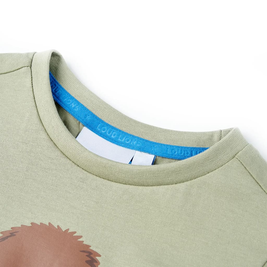 VidaXL Chemise enfant à manches courtes 92 kaki clair