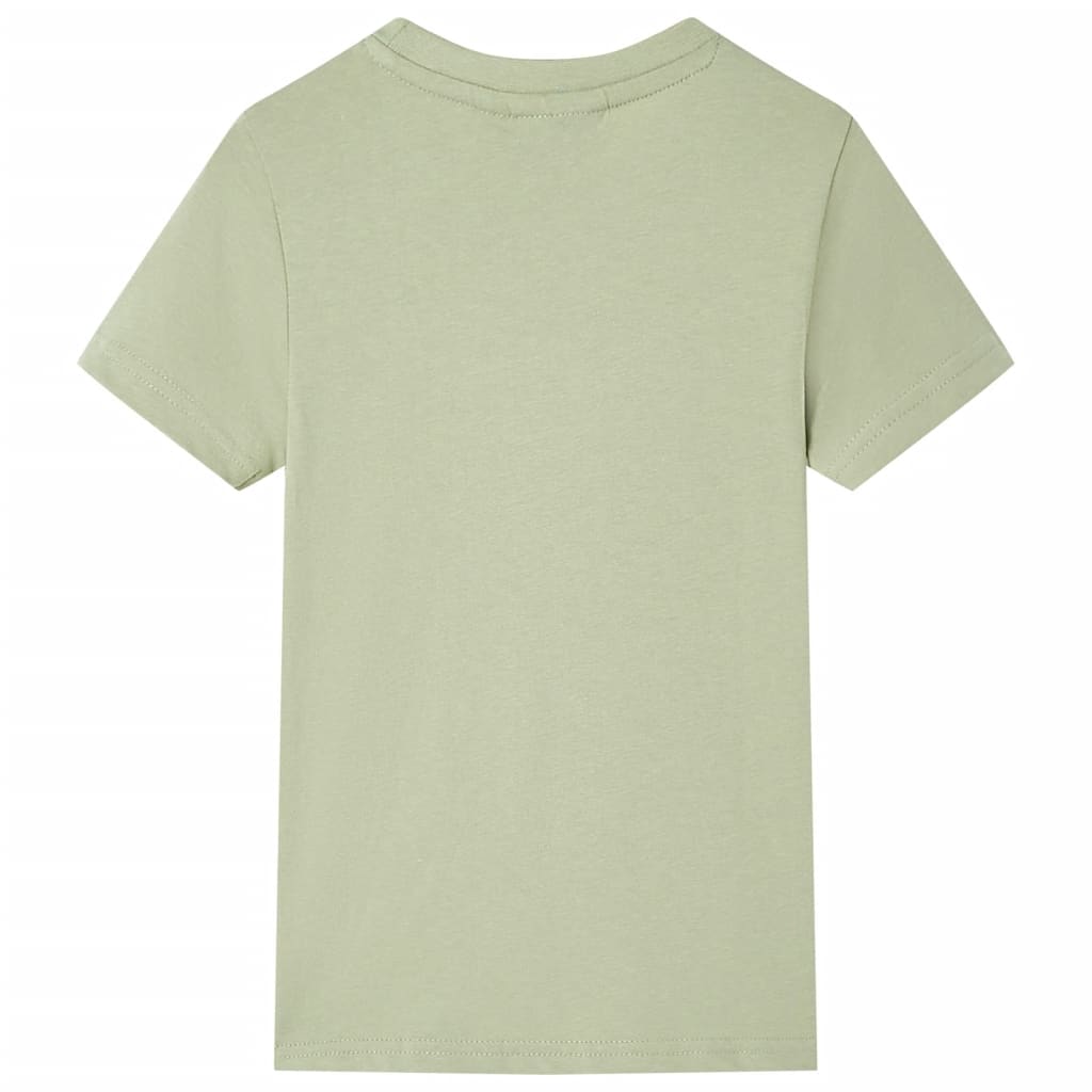 VidaXL Chemise enfant à manches courtes 128 kaki clair