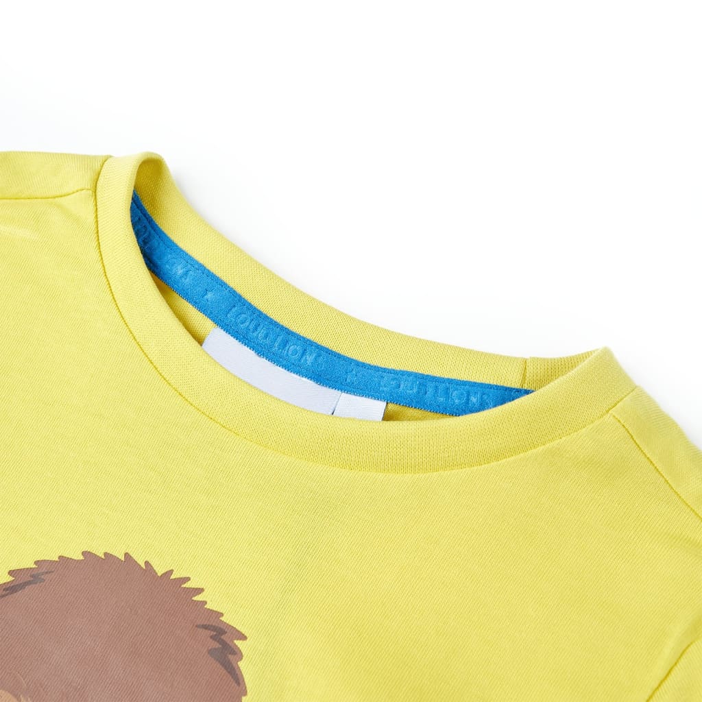 VidaXL Chemise enfant à manches courtes 92 jaune