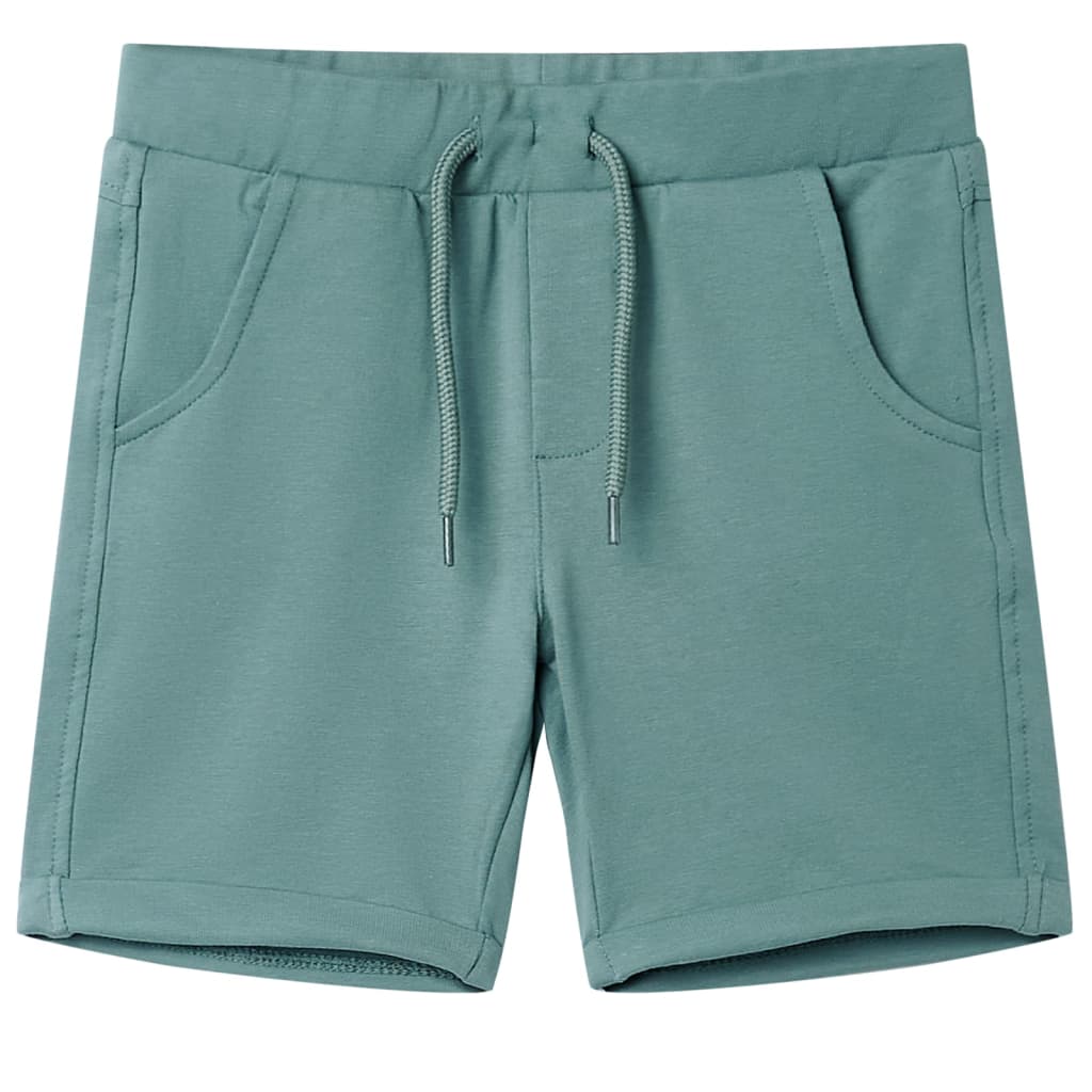 VidaXL short enfant avec cordon de serrage 92 oudpetrol