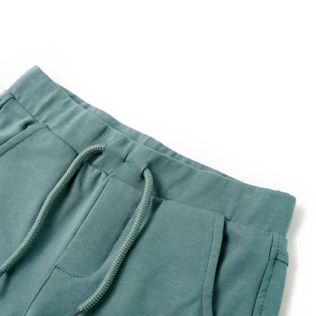 VidaXL short enfant avec cordon de serrage 92 oudpetrol