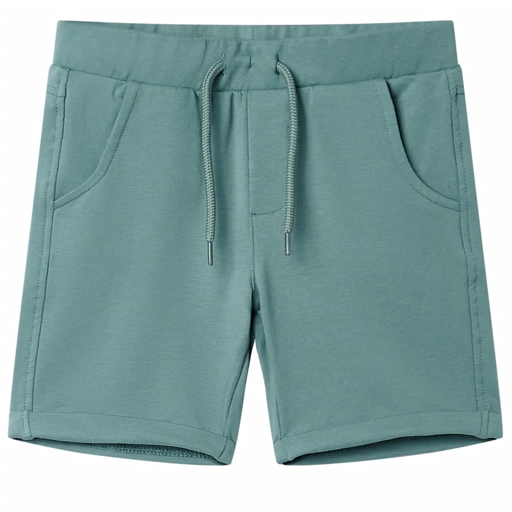 VidaXL Short enfant avec cordon de serrage 128 vieux pétrole