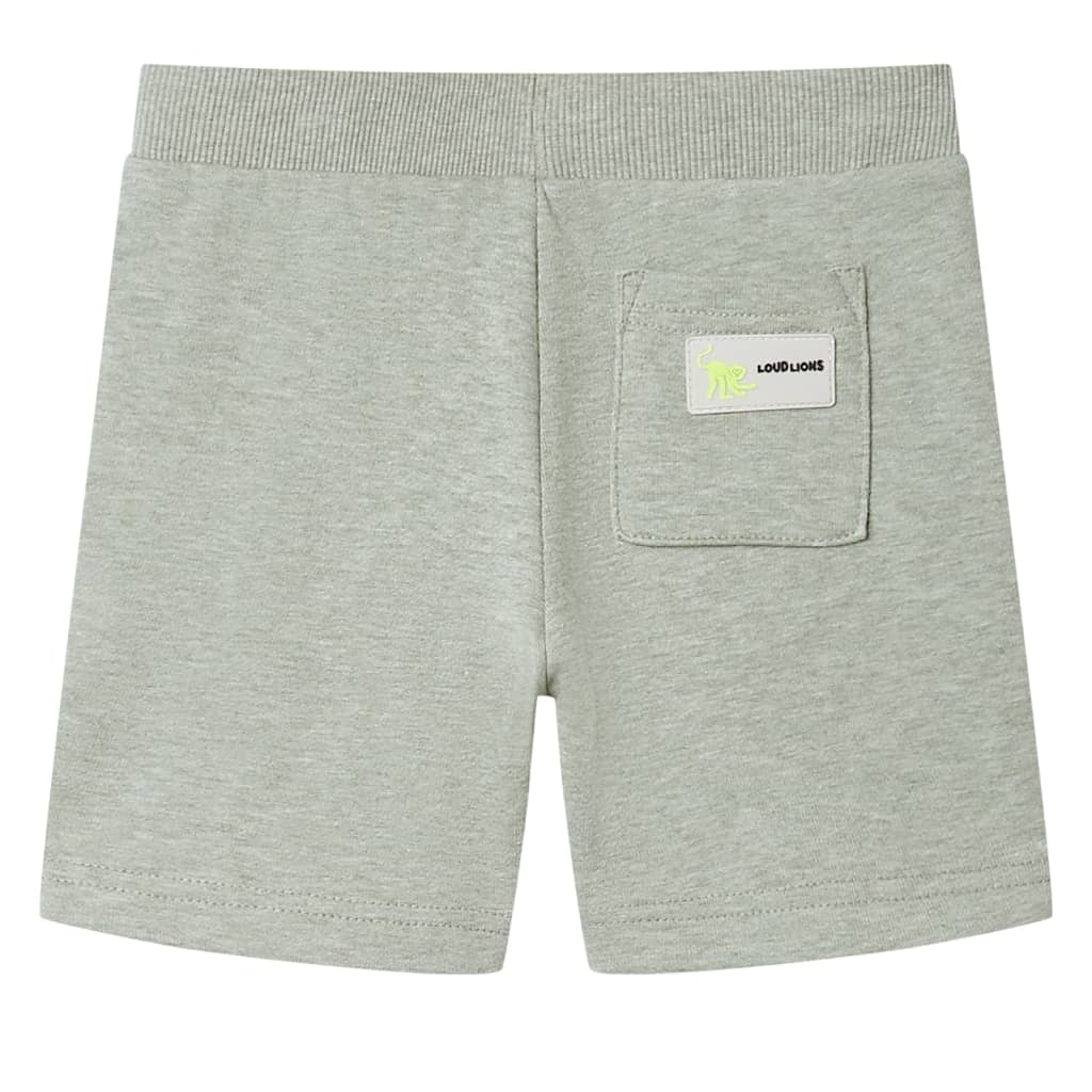 Vidaxl short enfant avec cordon de serrage 92 kaki clair mixte