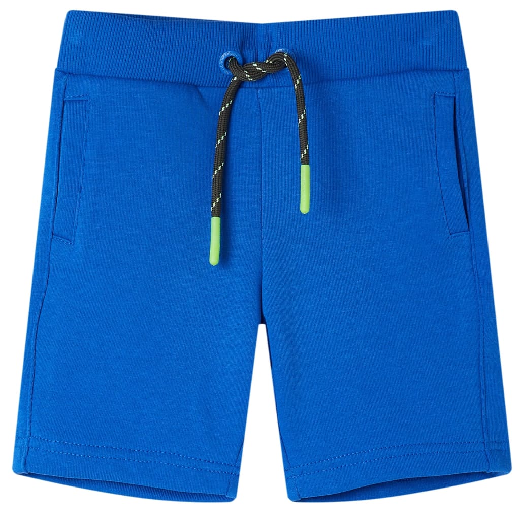 VidaXL Short enfant avec cordon de serrage 116 bleu