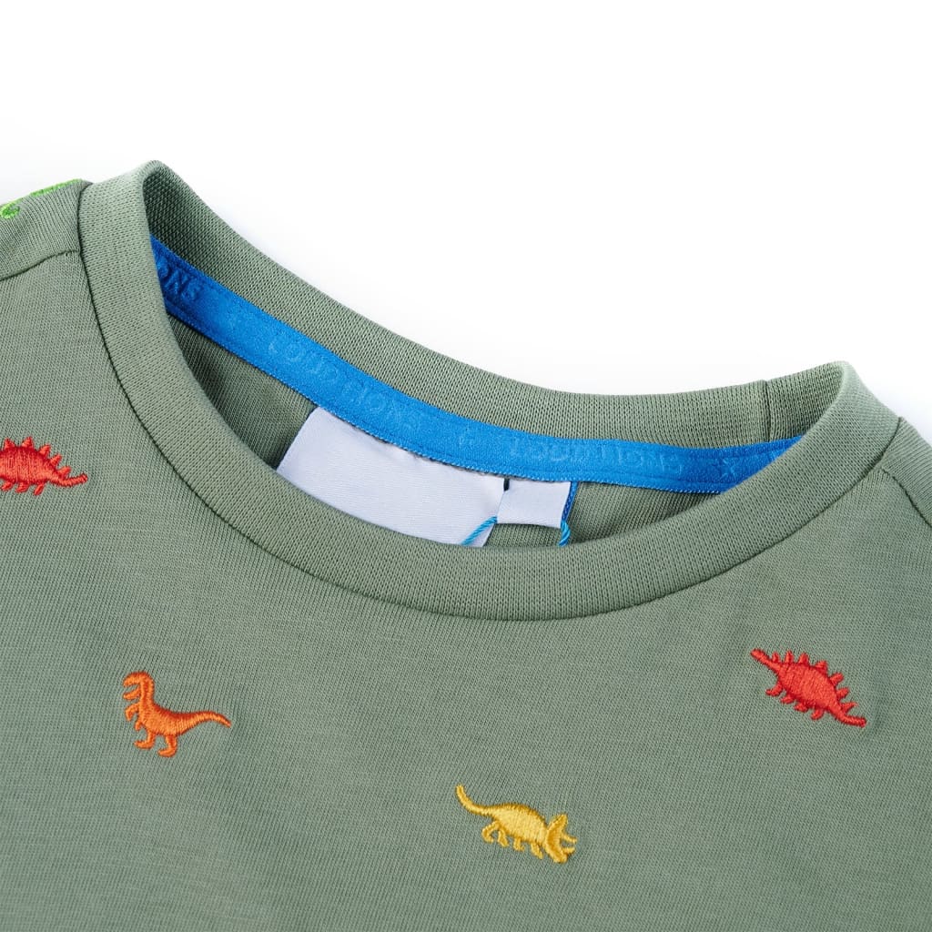 VidaXL Chemise enfant à manches courtes 116 kaki
