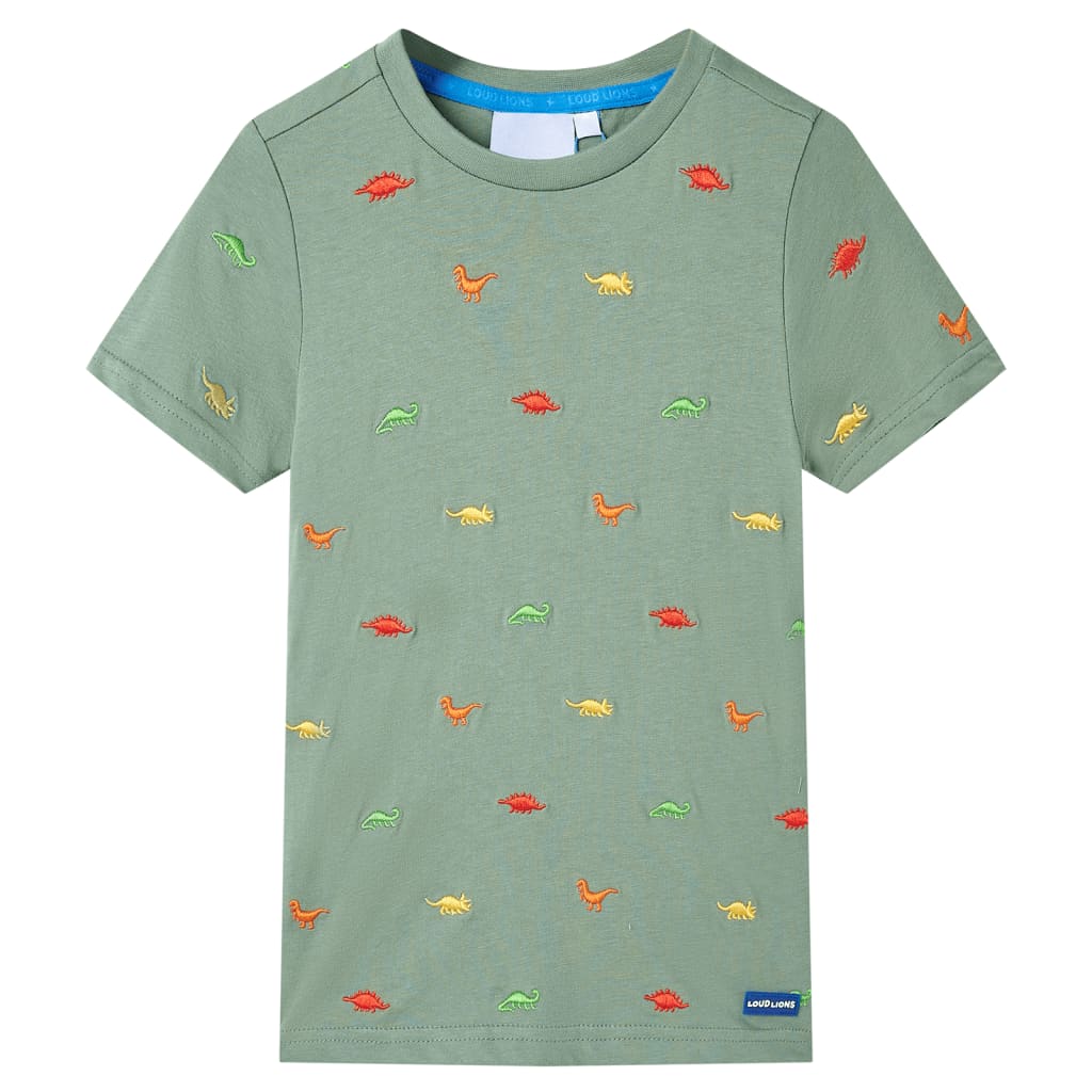 VidaXL Chemise enfant à manches courtes 128 kaki