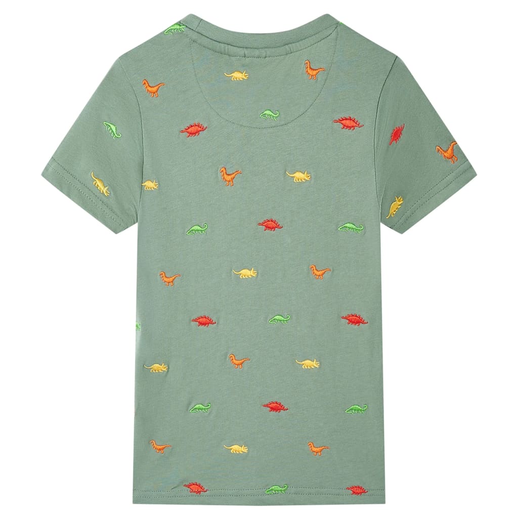 VidaXL Chemise enfant à manches courtes 128 kaki