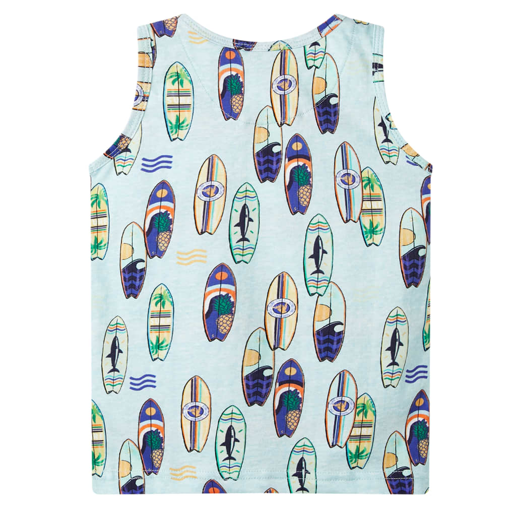 VidaXL Haut enfant 128 bleu doux mélangé