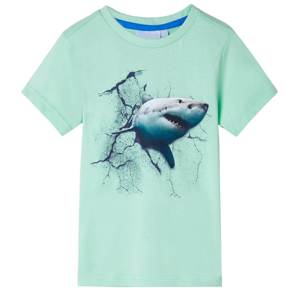 VidaXL Chemise enfant 128 vert clair