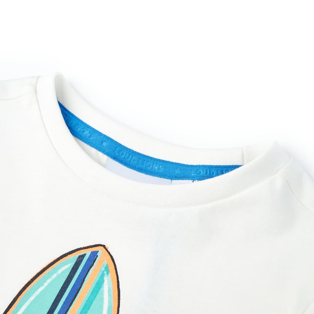 VidaXL Chemise enfant à manches courtes 116 écru